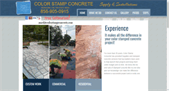 Desktop Screenshot of colorstampconcrete.com