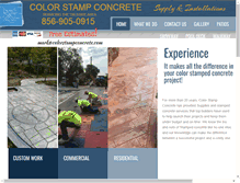 Tablet Screenshot of colorstampconcrete.com